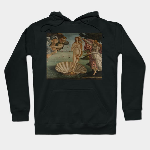 The birth of Venus (1480) by Sandro Botticelli Hoodie by Comrade Jammy